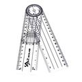 A2Z Scilab Plastic 8" Round Spinal Goniometer 360 Degree Protractor A2Z-ZR680